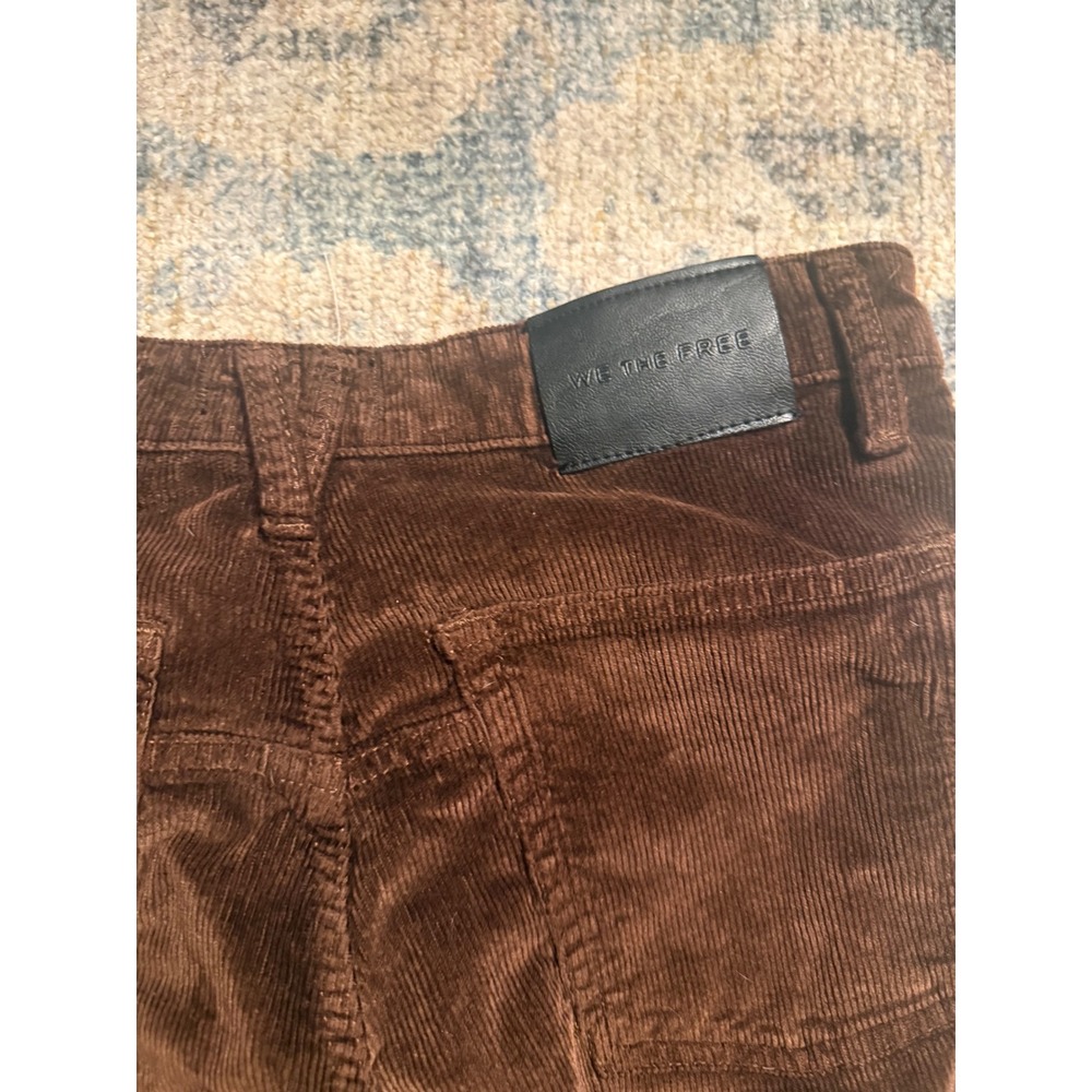 Free People Good Luck Mid-Rise Cord Barrel Jeans Size 26 Excellent Condition - Picture 6 of 6